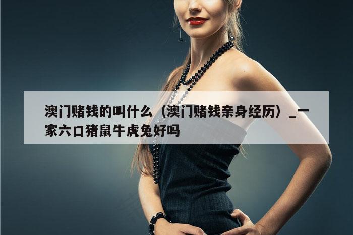 澳门赌钱的叫什么（澳门赌钱亲身经历）_一家六口猪鼠牛虎兔好吗